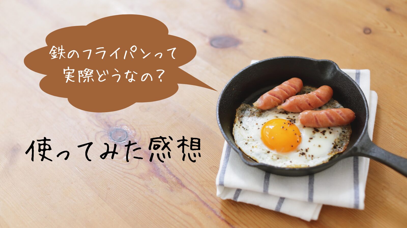 鉄のフライパンを使ってみた感想